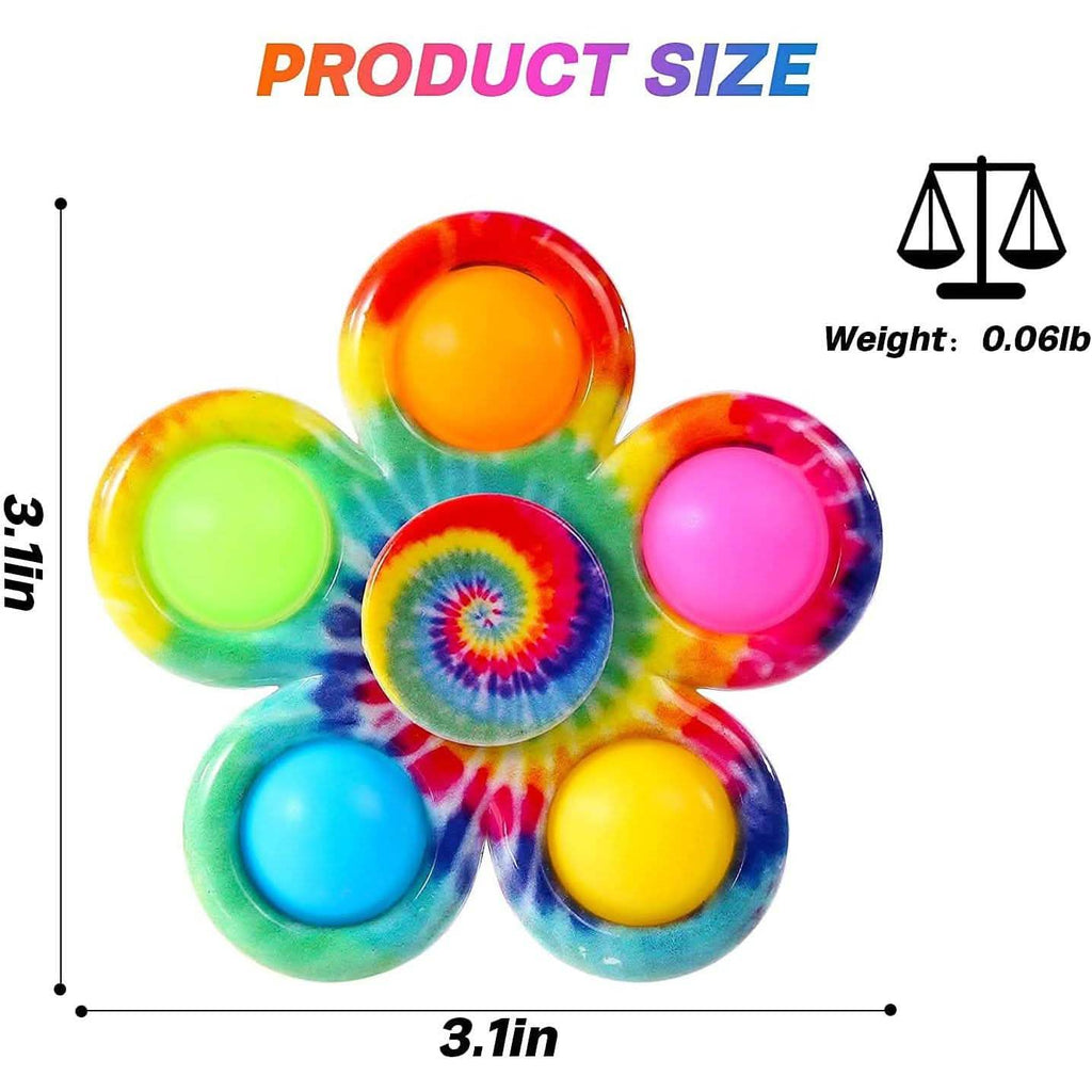 4-Pack: Effacera Pop Fidget Spinner Toys