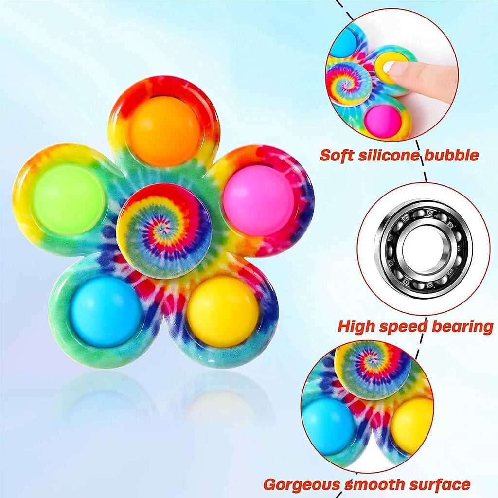 4-Pack: Effacera Pop Fidget Spinner Toys