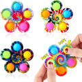 4-Pack: Effacera Pop Fidget Spinner Toys