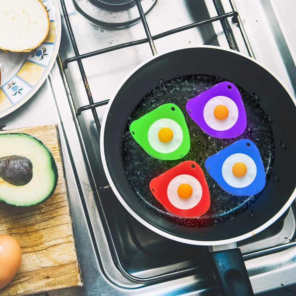4-Pack: Egg Poachers Silicon Egg Cups