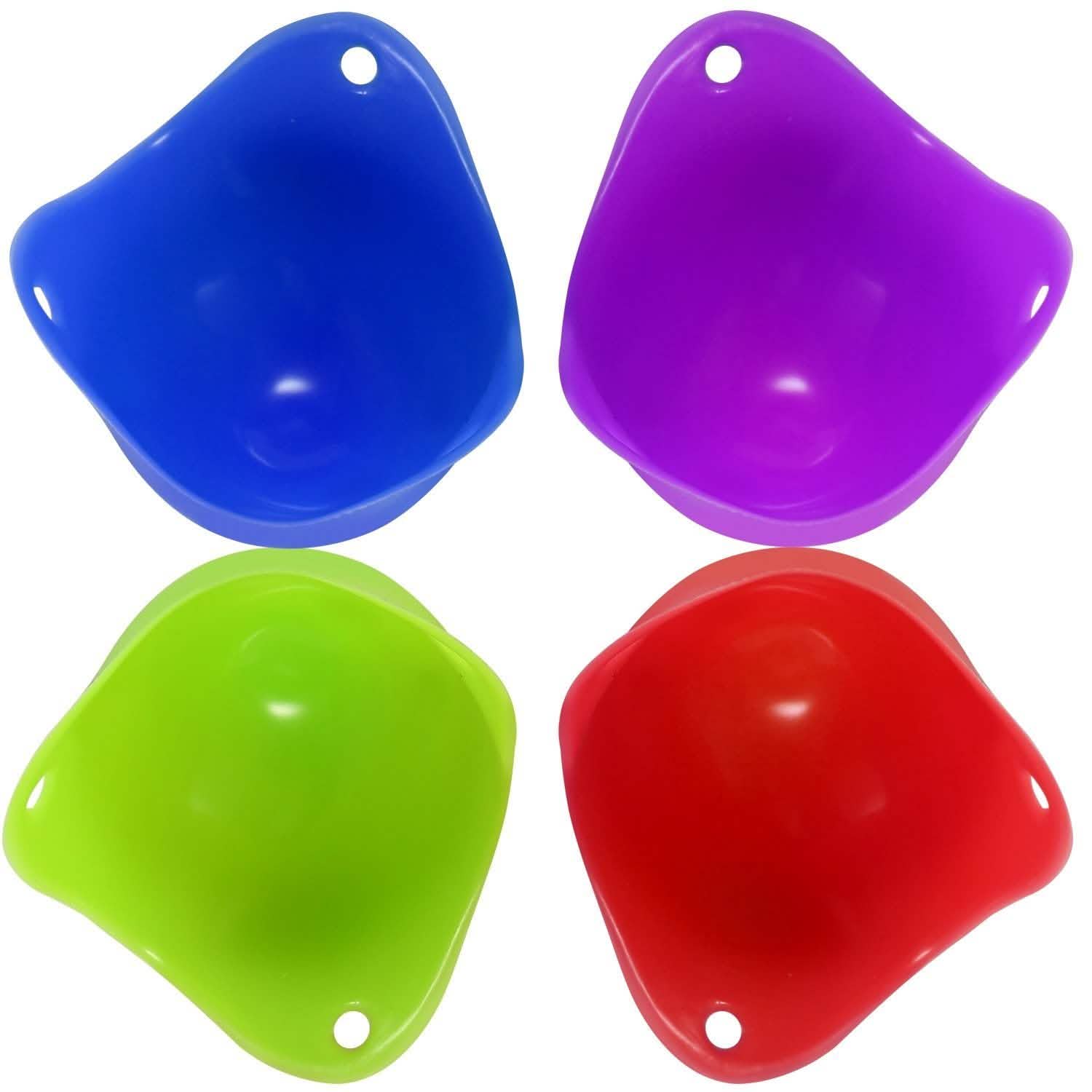4-Pack: Egg Poachers Silicon Egg Cups