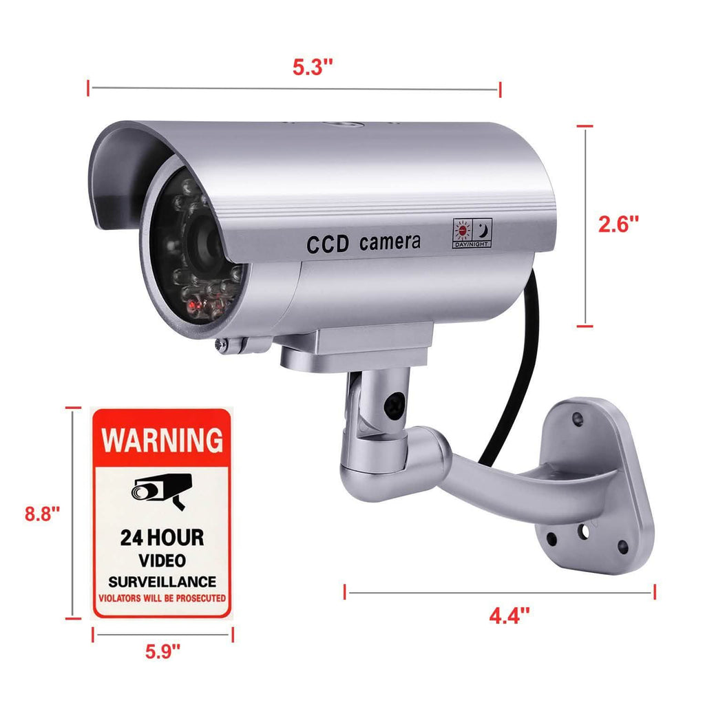 4 Pack: Fitnate Fake Security Camera CCTV Surveillance System