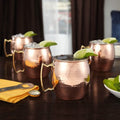 4-Pack: Hammered Copper-Finish Moscow Mule Mugs