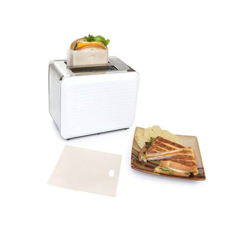 4-Pack: Handy Reusable Nonstick Coated Toaster Bags