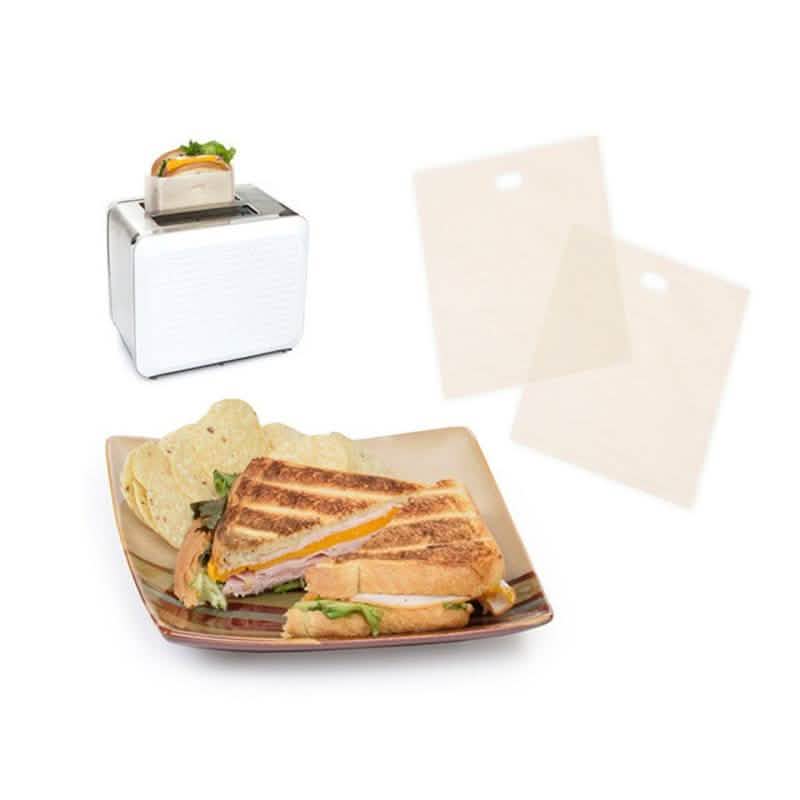 4-Pack: Handy Reusable Nonstick Coated Toaster Bags