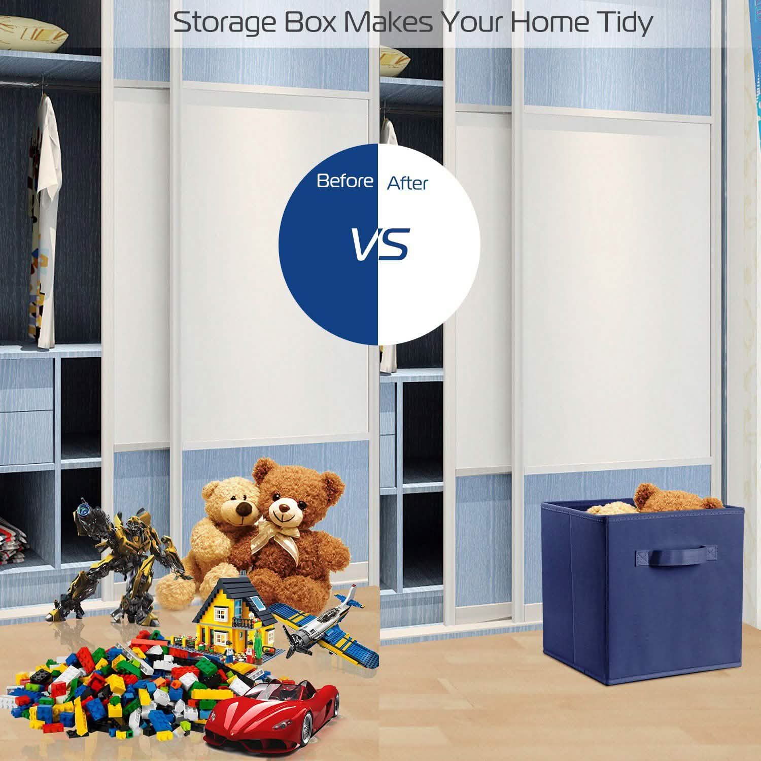 4-Pack: iMounTEK Foldable Storage Cube Bins