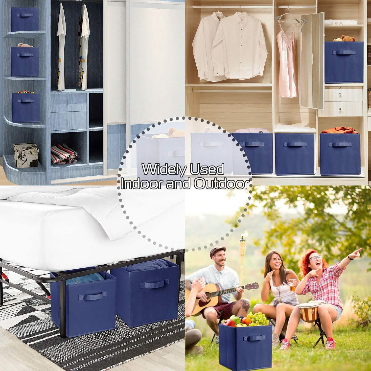 4-Pack: iMounTEK Foldable Storage Cube Bins
