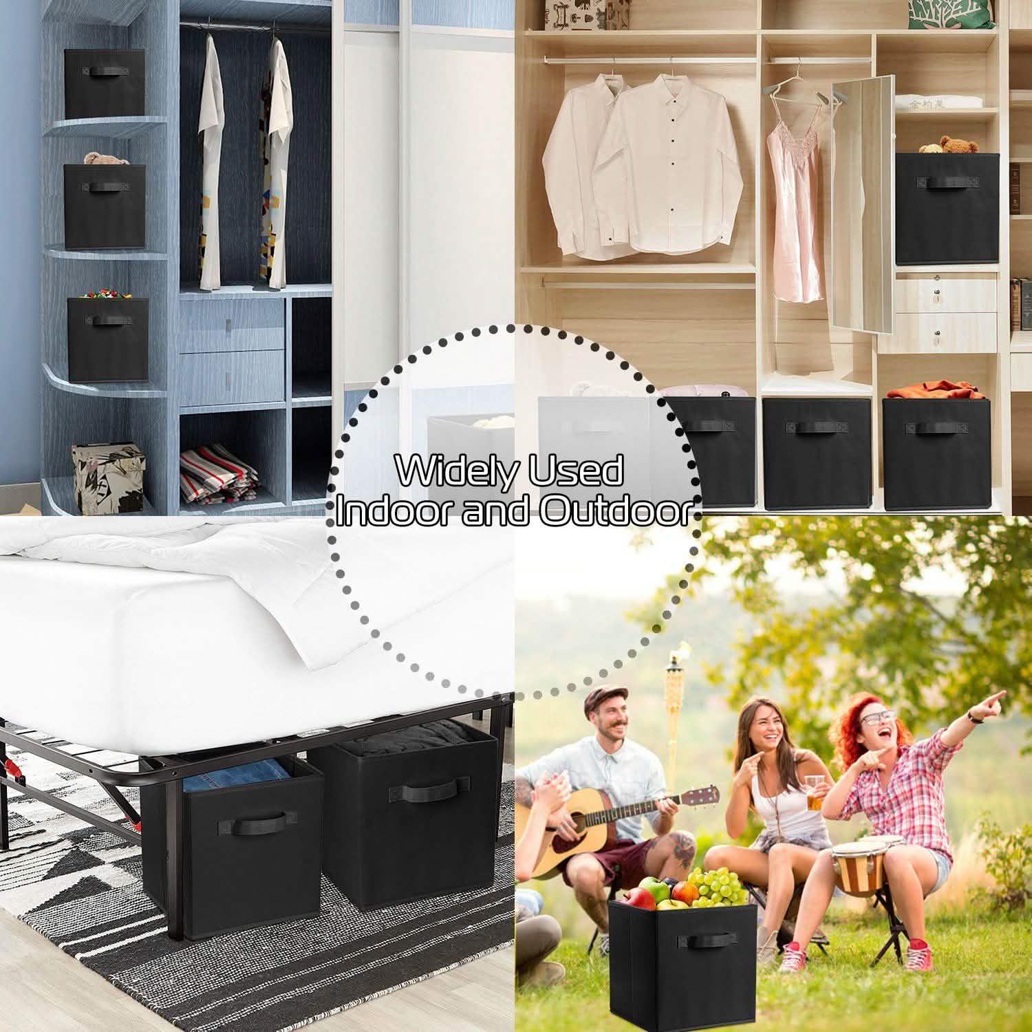 4-Pack: iMounTEK Foldable Storage Cube Bins