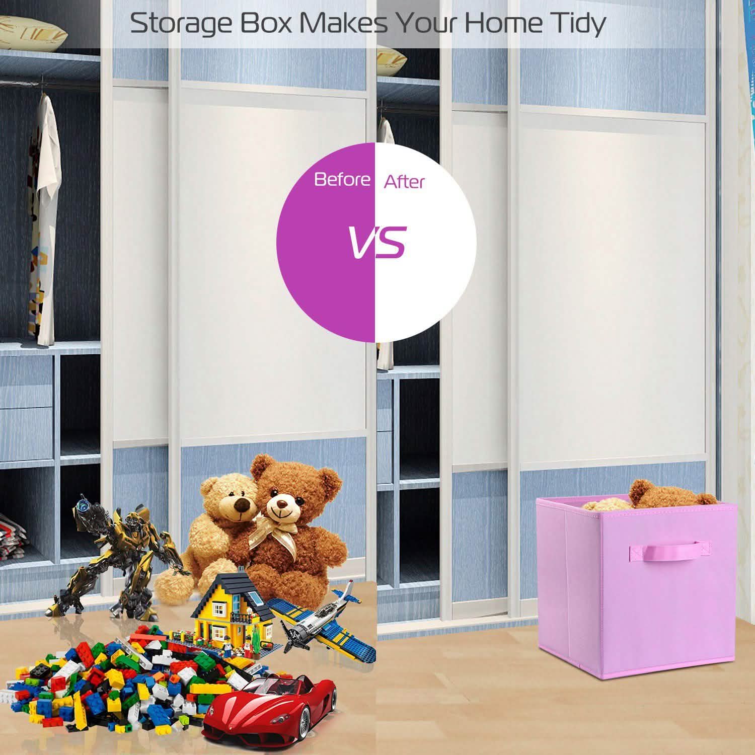 4-Pack: iMounTEK Foldable Storage Cube Bins