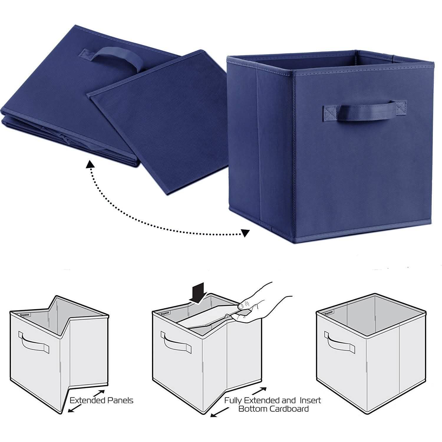 4-Pack: iMounTEK Foldable Storage Cube Bins