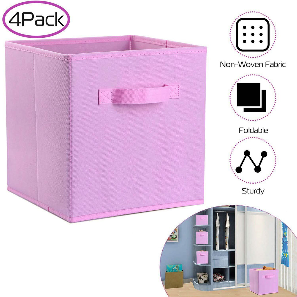 4-Pack: iMounTEK Foldable Storage Cube Bins