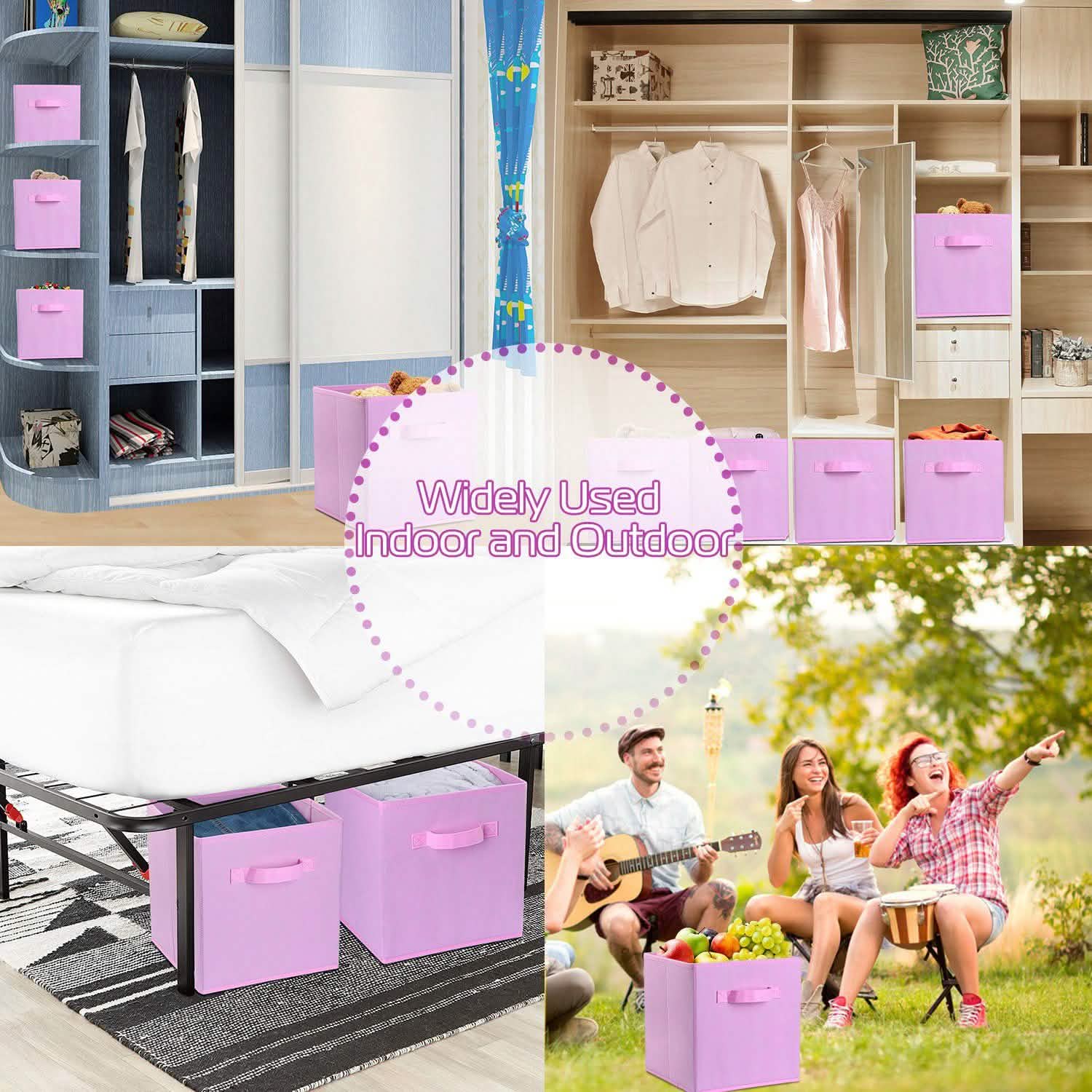 4-Pack: iMounTEK Foldable Storage Cube Bins