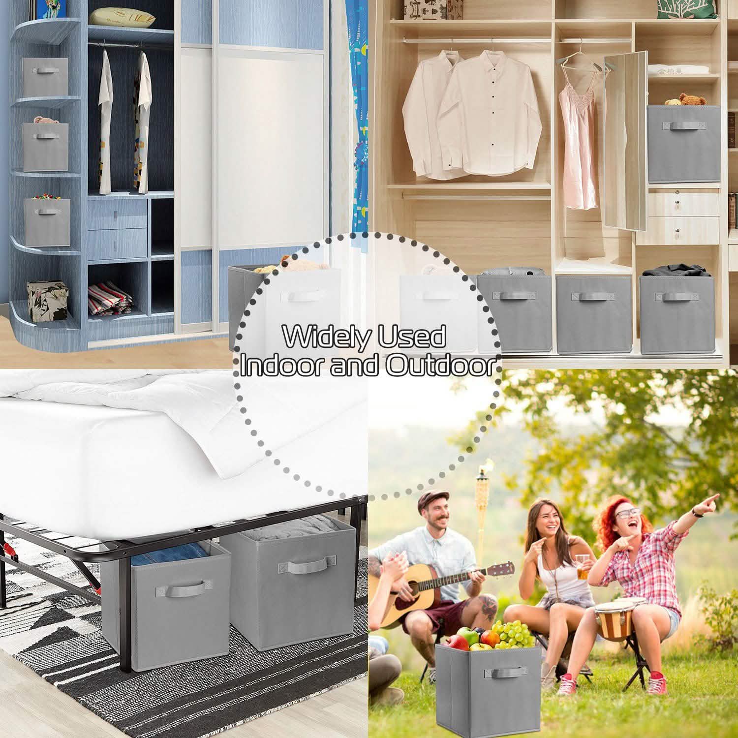 4-Pack: iMounTEK Foldable Storage Cube Bins