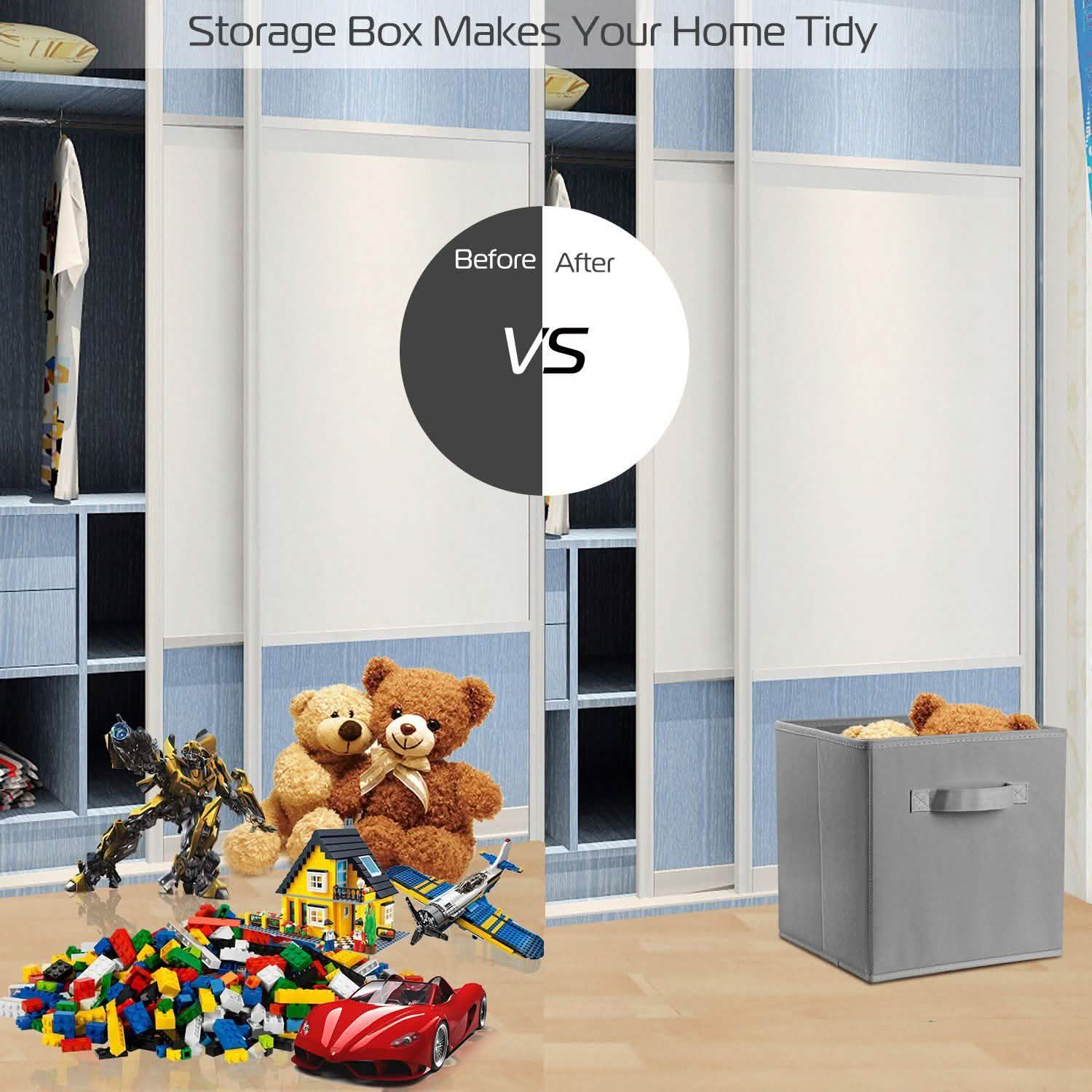 4-Pack: iMounTEK Foldable Storage Cube Bins