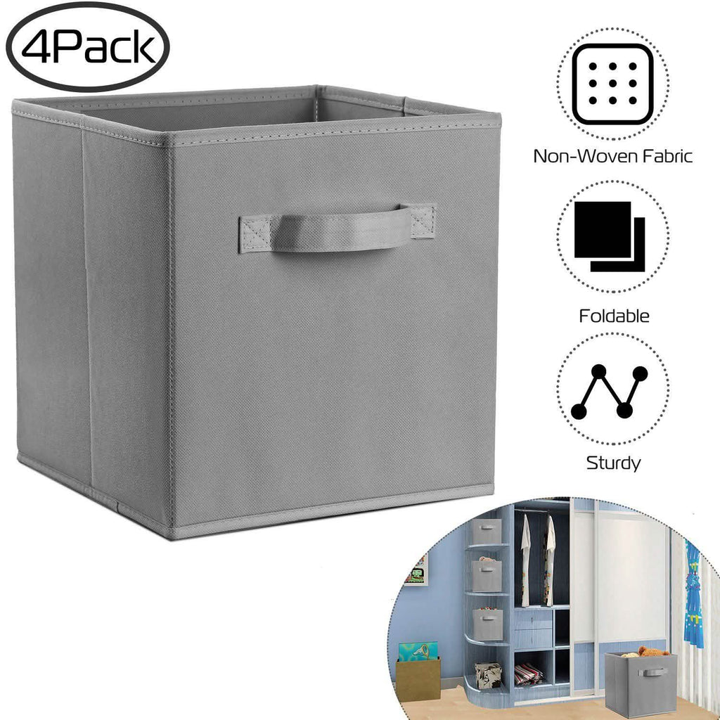 4-Pack: iMounTEK Foldable Storage Cube Bins