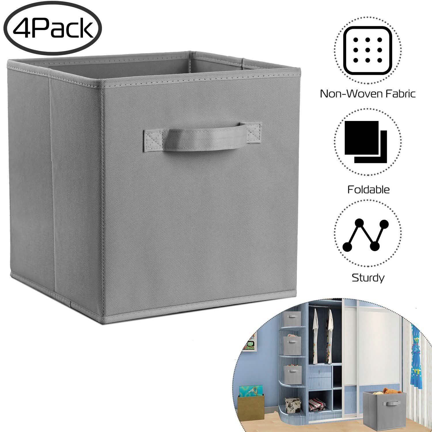 4-Pack: iMounTEK Foldable Storage Cube Bins