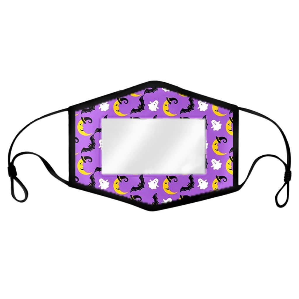 4-Pack: Kids Smile Window Face Mask Washable and Reusable