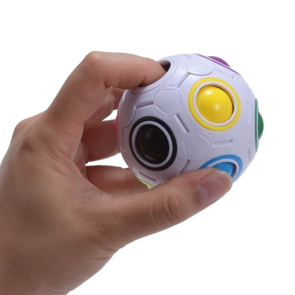 4-Pack: Magic Rainbow Ball Brain Teaser Puzzle Toy