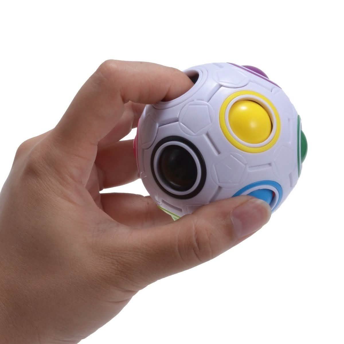 4-Pack: Magic Rainbow Ball Brain Teaser Puzzle Toy