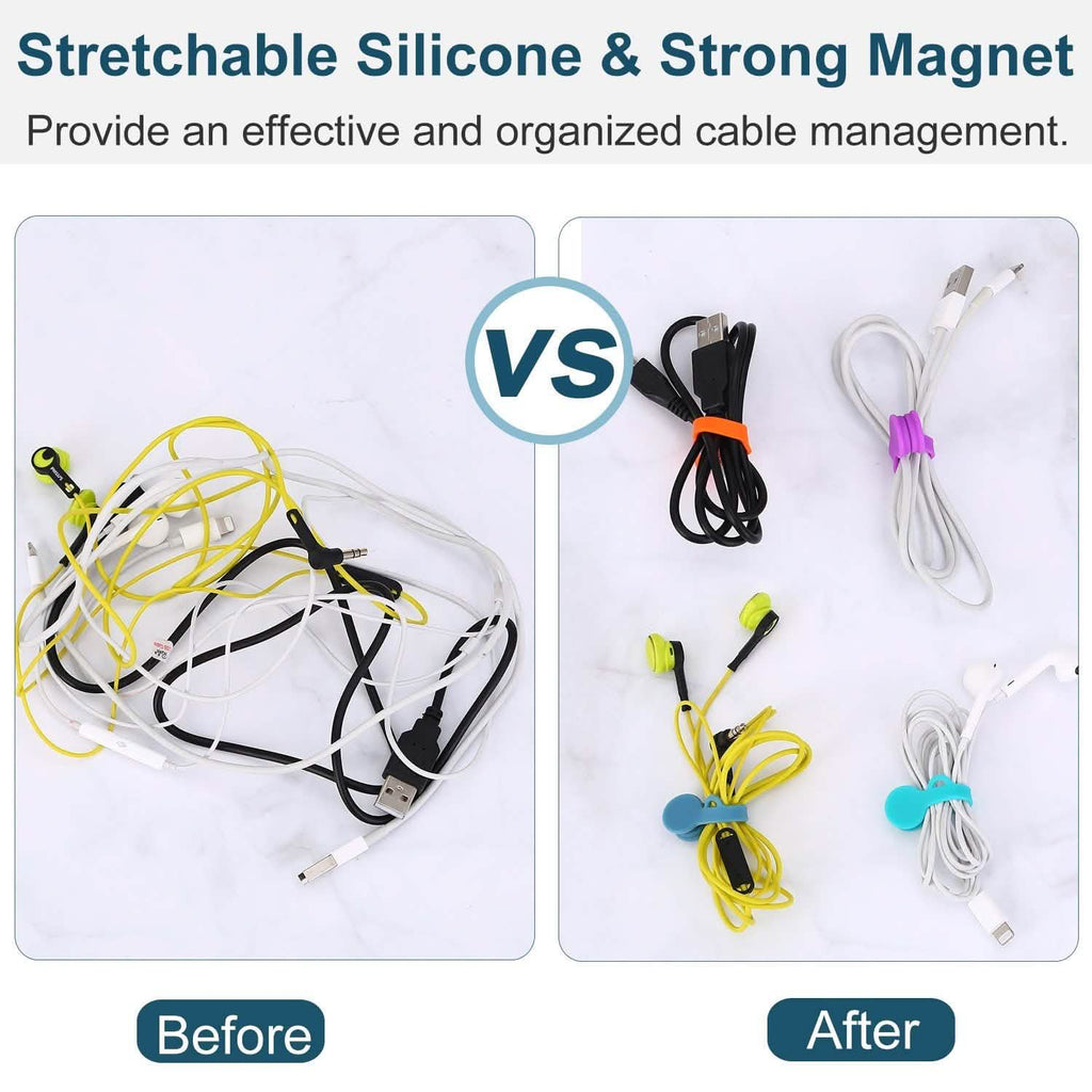 4-Pack: Magnetic Cable Clips Magnet