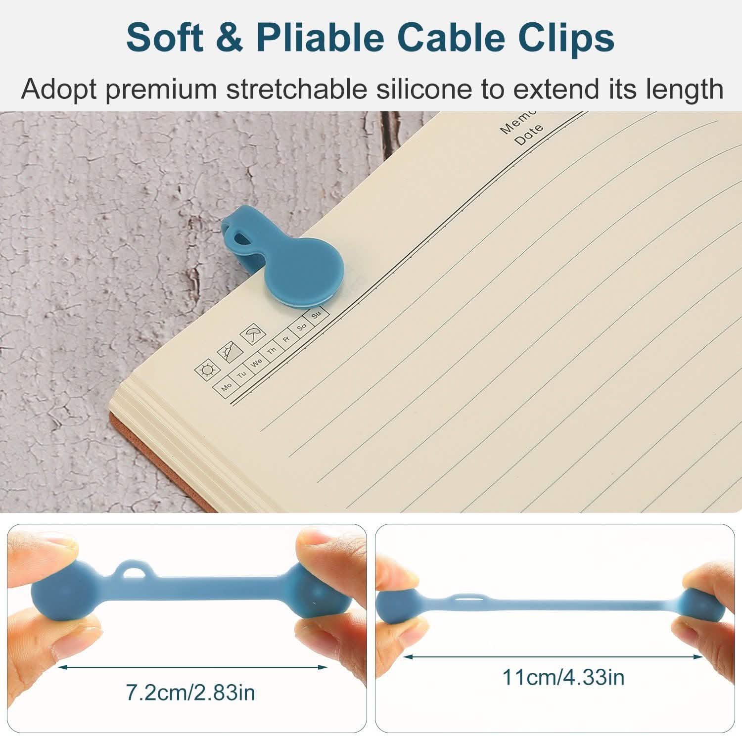 4-Pack: Magnetic Cable Clips Magnet