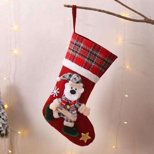 4-Pack: New Style Creative Doll Christmas Socks