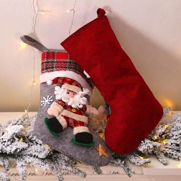 4-Pack: New Style Creative Doll Christmas Socks