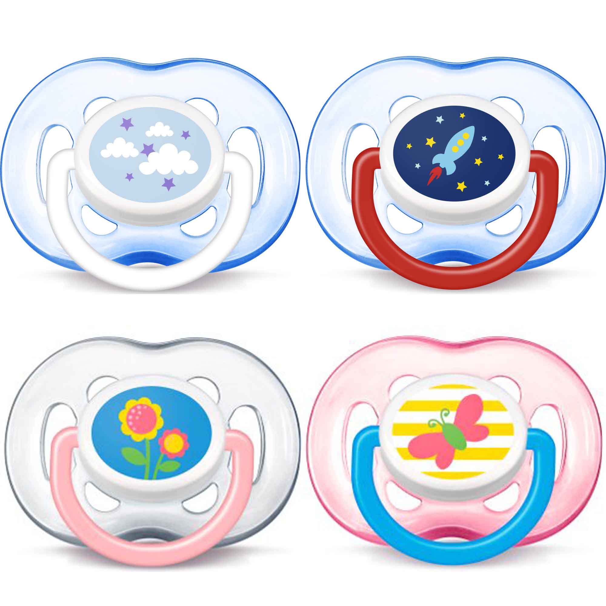 4-Pack: Philips Avent Freeflow Pacifier