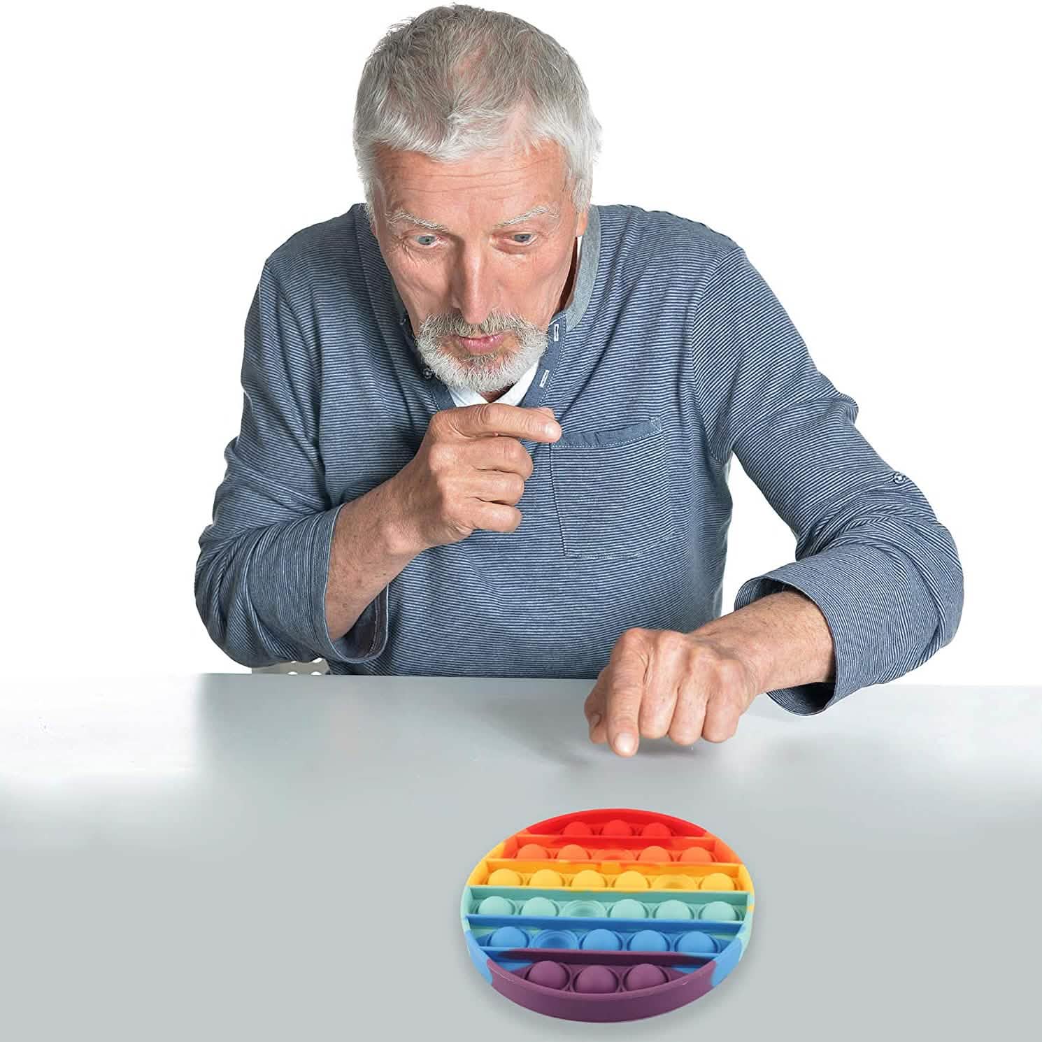 4-Pack: Rainbow Pop-It Bubble Popper