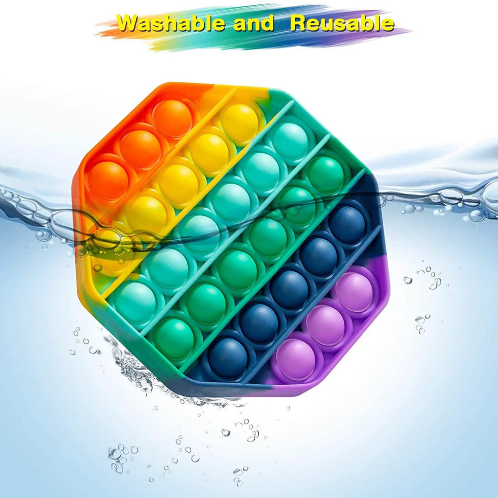 4-Pack: Rainbow Pop-It Bubble Popper