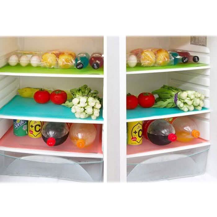 4-Pack: Refrigerator Mats