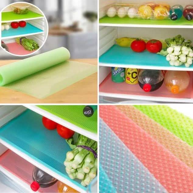 4-Pack: Refrigerator Mats