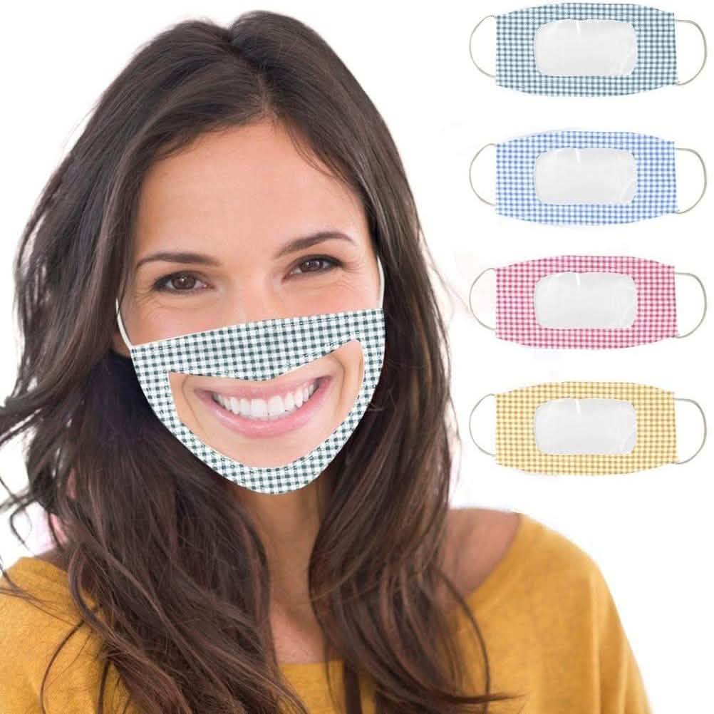 4-Pack: Reusable Anti Dust Unisex Smile Mouth Face Mask