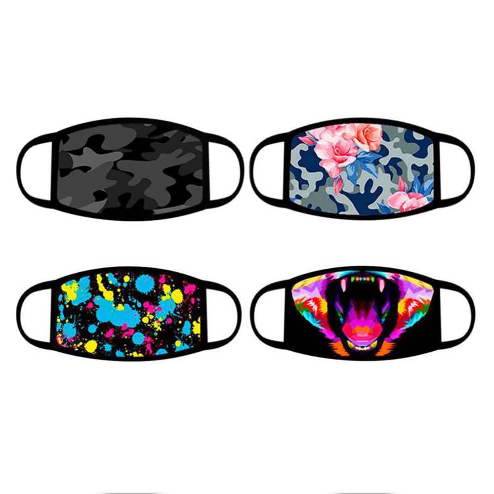 4-Pack: Reusable Cotton Face Mask