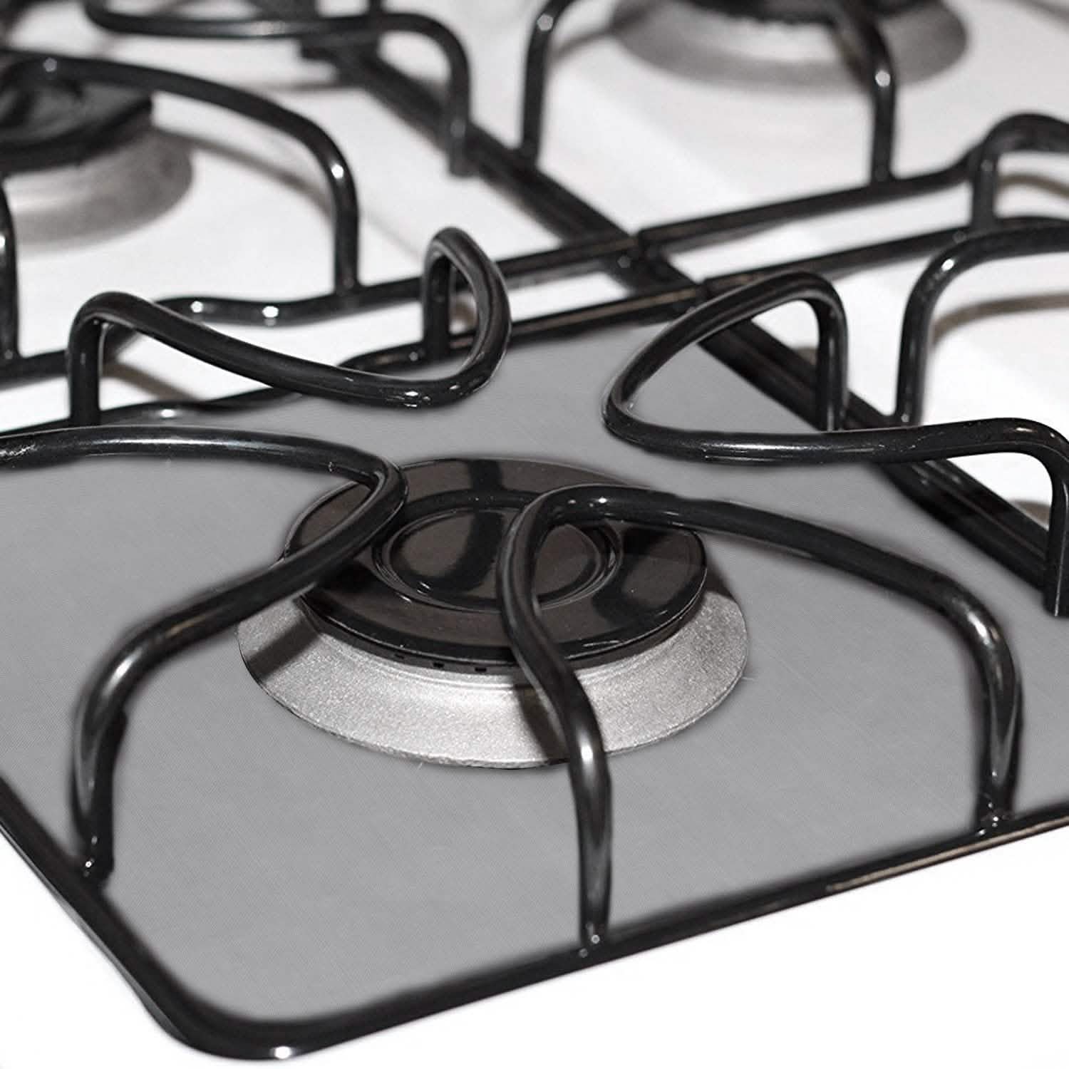 4-Pack: Reusable Nonstick Overtop Burner Protector Liner