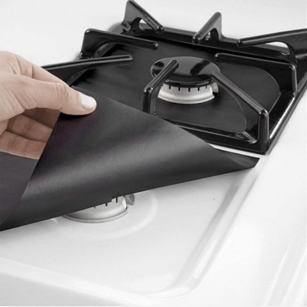 4-Pack: Reusable Nonstick Overtop Burner Protector Liner