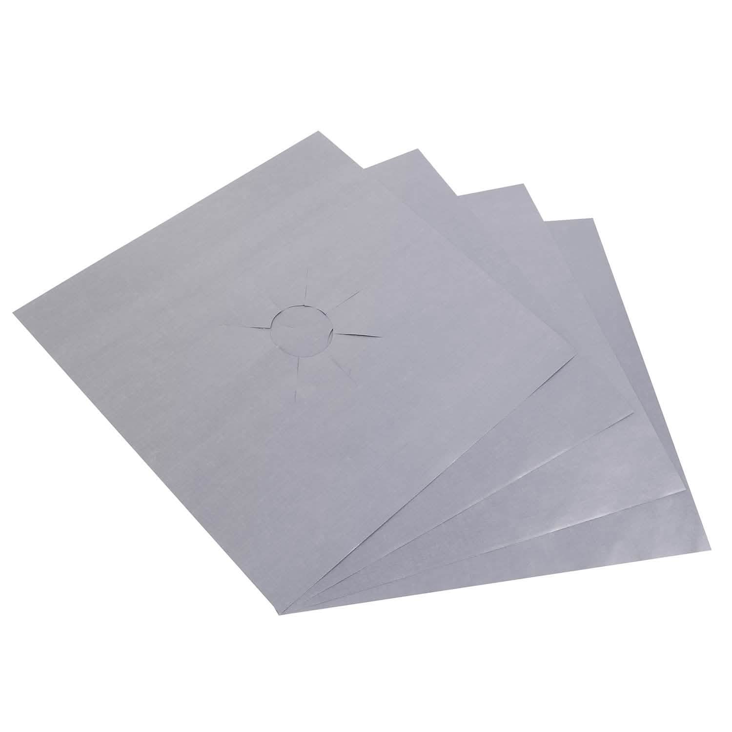 4-Pack: Reusable Nonstick Overtop Burner Protector Liner