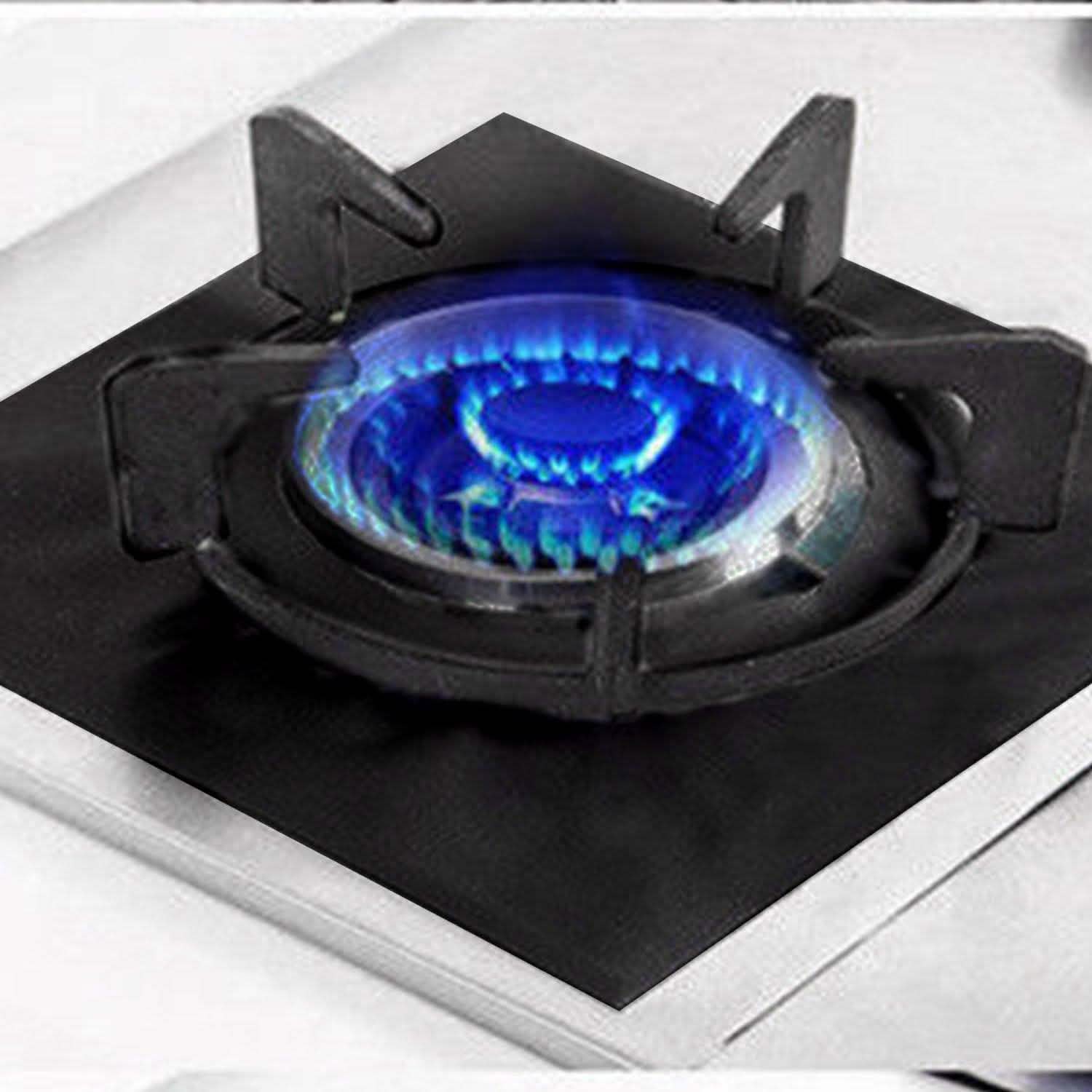 4-Pack: Reusable Nonstick Overtop Burner Protector Liner