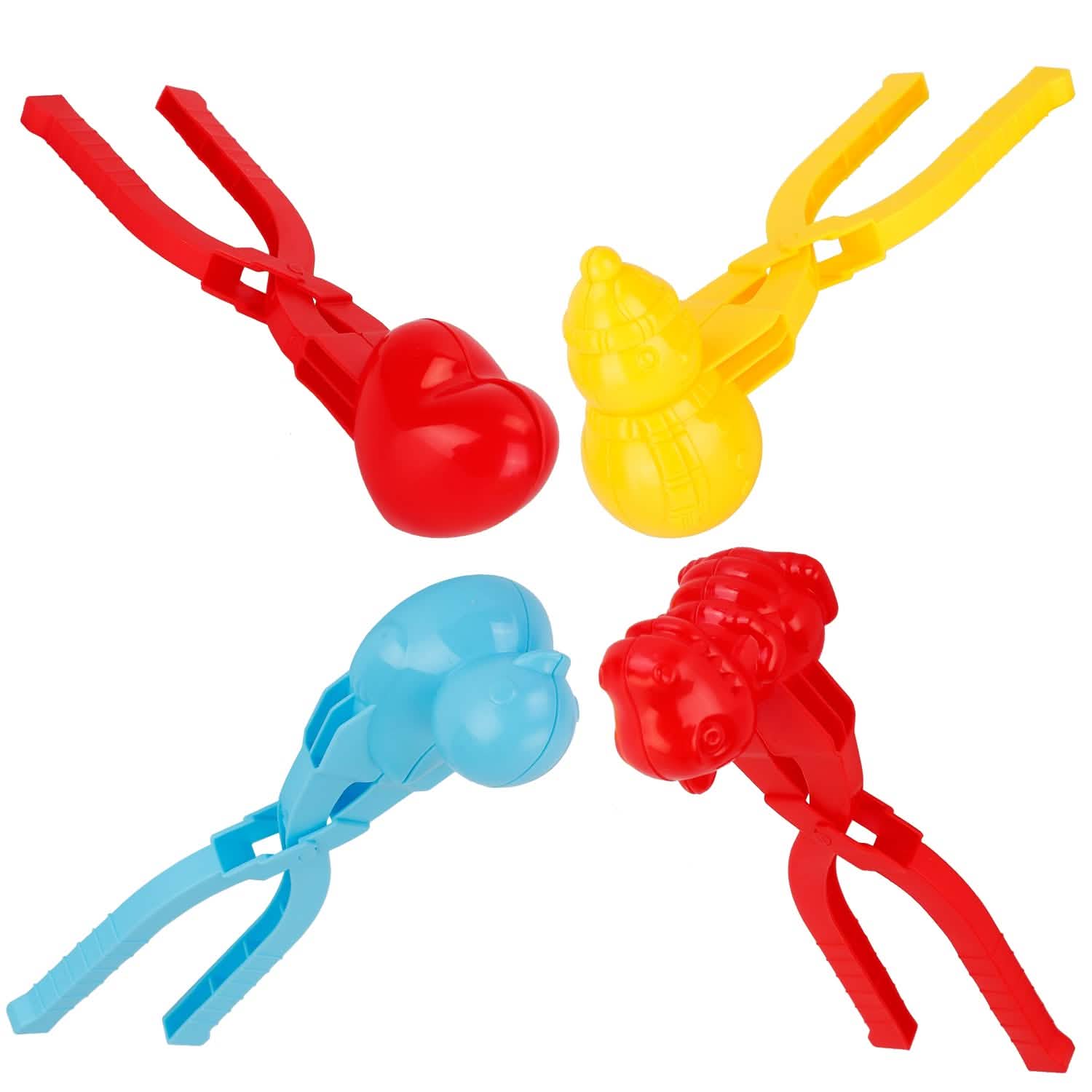 4-Pack: Snowball Makers Set Clip Snow Molds