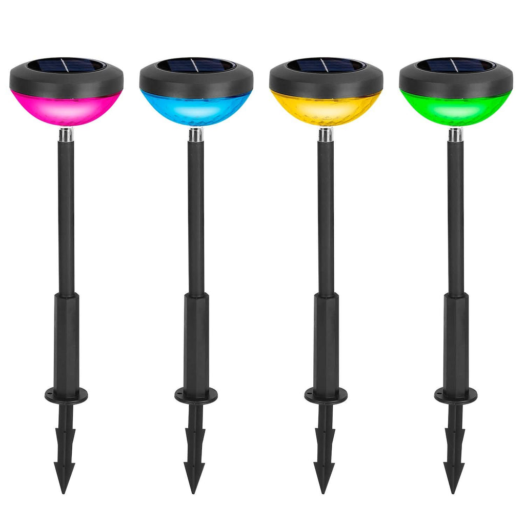4-Pack: Solar Pathway Color Changing Garden Light