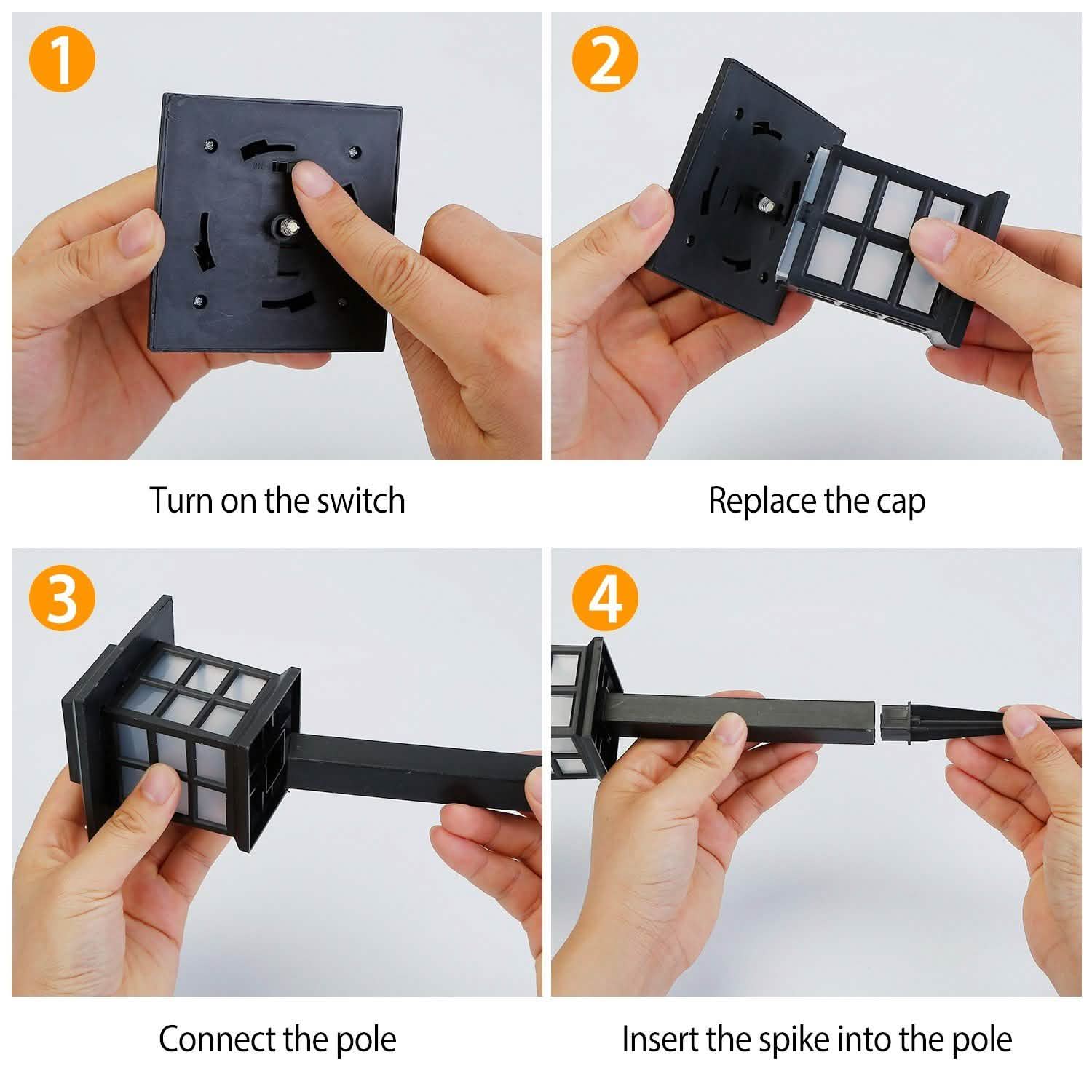 4-Pack: Solar Pathway Lights