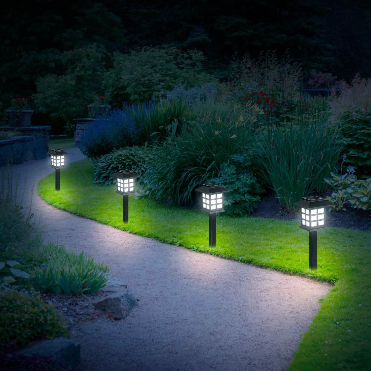 4-Pack: Solar Pathway Lights