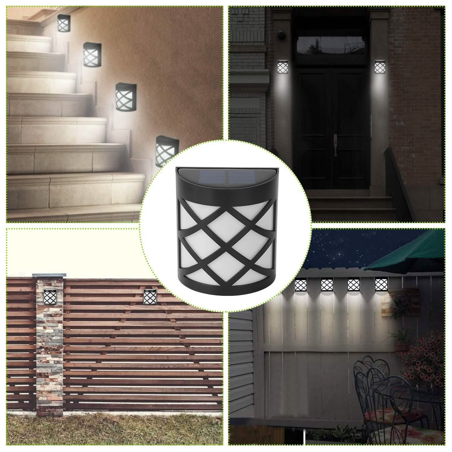 4-Pack: Solar Power LED Fence Light