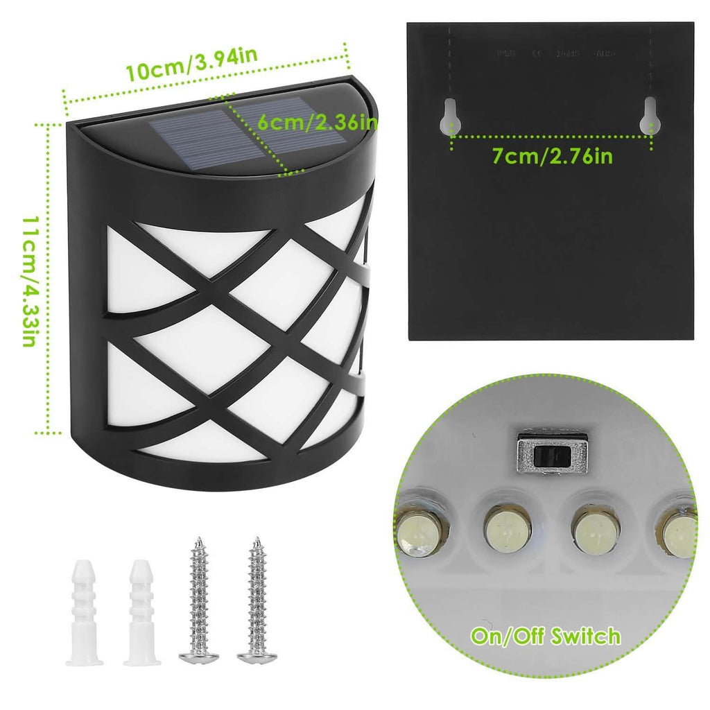 4-Pack: Solar Power LED Fence Light