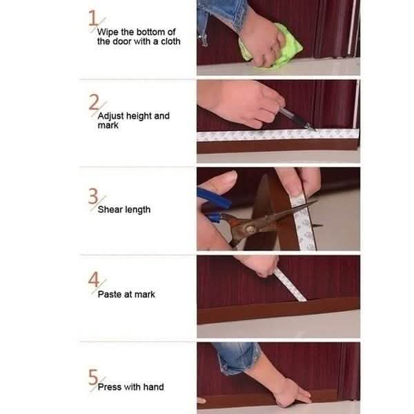 4-Pack: Soundproof and Dustproof Sealing Strip