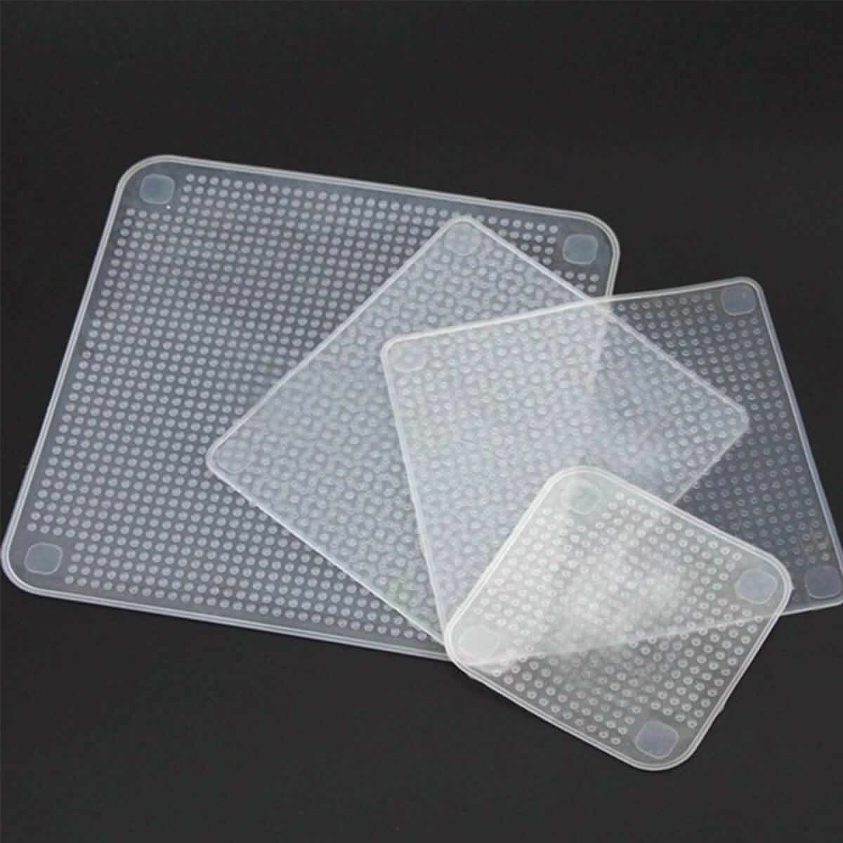 4-Pack: Stretch and Fresh Re-usable Food Wraps