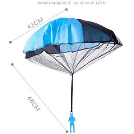 4-Pack: Tangle Free Throwing Toy Parachute