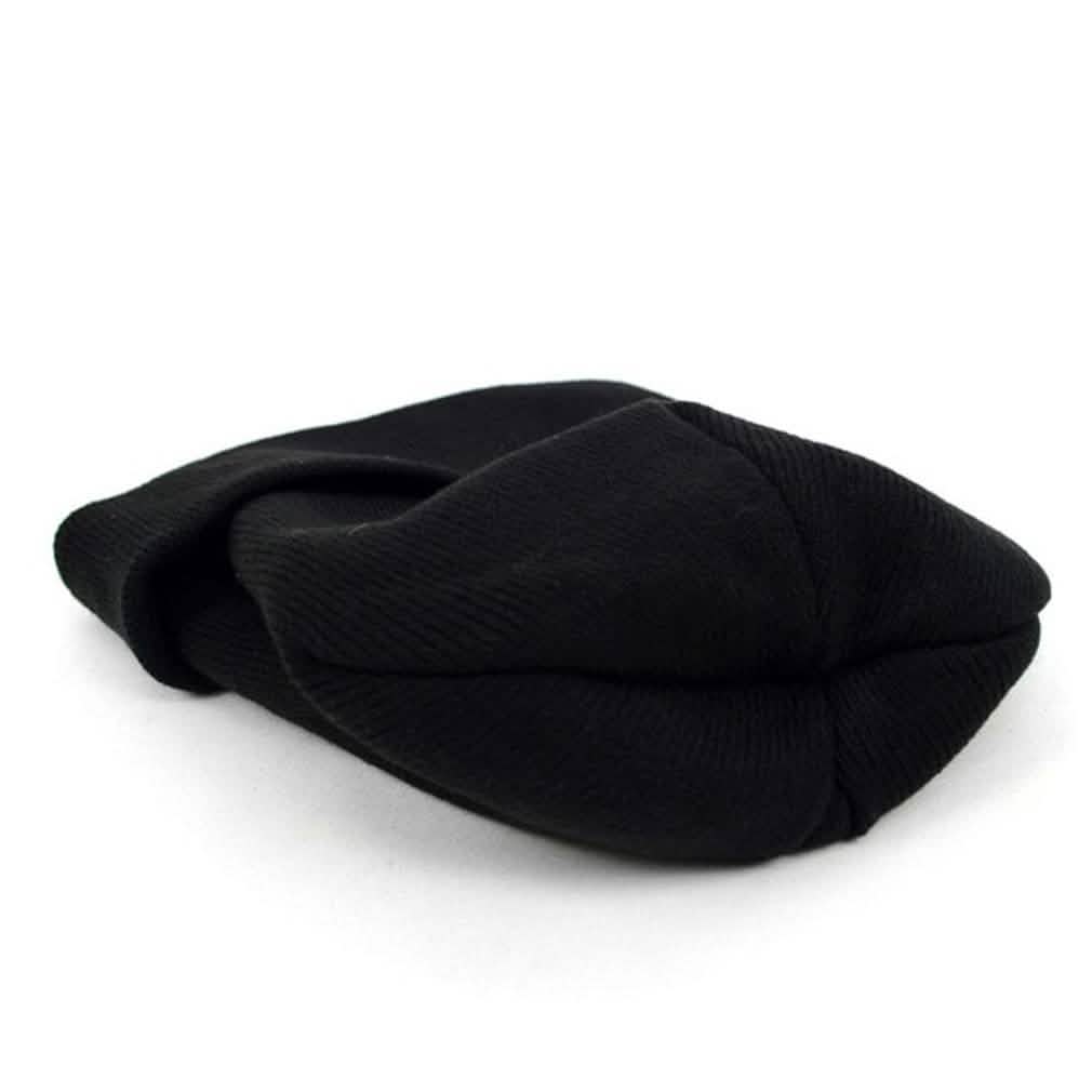 4-Pack: Thermal Windproof Winter Black Beanie Hat