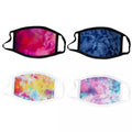 4-Pack: Tie Dye Fabric Non-Medical Face Masks