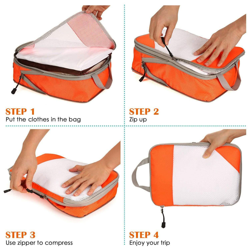 4-Pack: Travel Suitcase Storage Bag Set